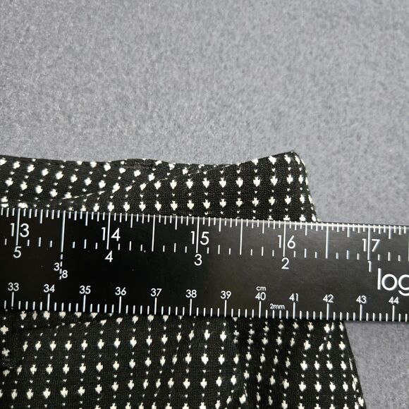 White House Black Market Women 8 The Slim Ankle Black Polka Dot Pants - Picture 14 of 14